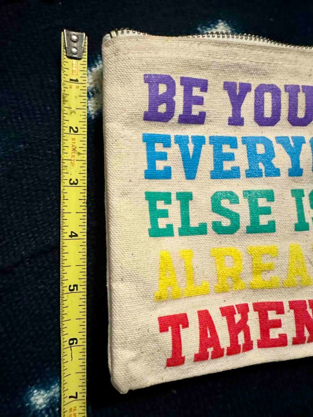 NYC Be Yourself Everyone Oscar Wilde Camp Met Museum Pouch ClutchLGBTQ Canvas - Picture 5 of 8